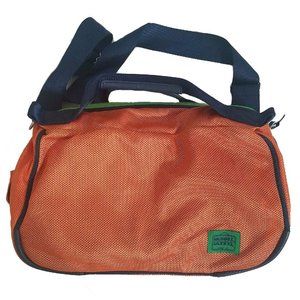 Dubbel Duffel Medium Mesh  Bag in  Orange